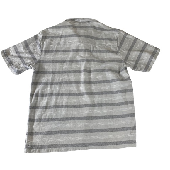 Tony Hawk Men's Light Striped Casual Short Sleeve Polo Shirt Hawk Logo Size S. - Picture 11 of 11